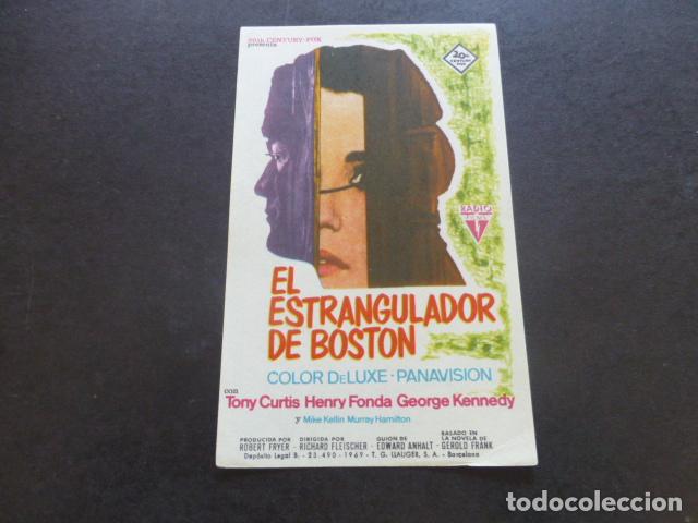 Cine: EL ESTRANGULADOR DE BOSTON PROGRAMA DE MANO SIN PUBLICIDAD - Foto 1