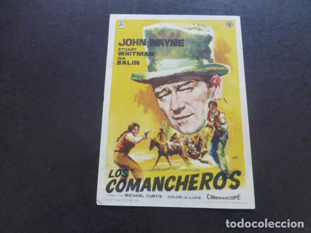 Cine: LOS COMANCHEROS PROGRAMA DE MANO SIN PUBLICIDAD - Foto 1