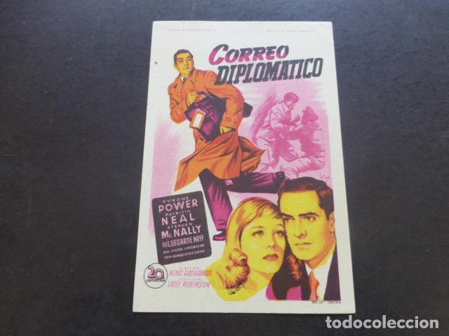 Cine: CORREO DIPLOMATICO PROGRAMA DE MANO SIN PUBLICIDAD - Foto 1