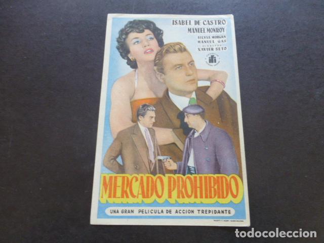 Cine: MERCADO PROHIBIDO PROGRAMA DE MANO SIN PUBLICIDAD - Foto 1