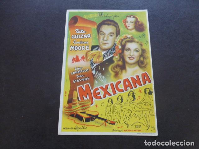 Cine: MEXICANA PROGRAMA DE MANO SIN PUBLICIDAD - Foto 1