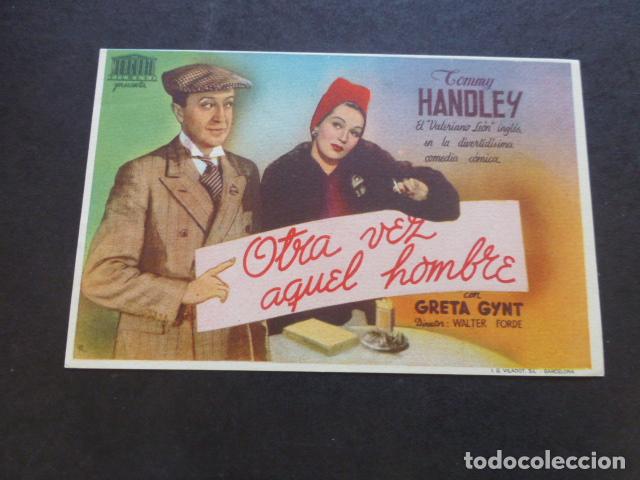 Cine: OTRA VEZ AQUEL HOMBRE PROGRAMA DE MANO SIN PUBLICIDAD - Foto 1