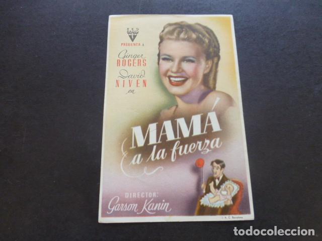 Cine: MAMA A LA FUERZA PROGRAMA DE MANO SIN PUBLICIDAD - Foto 1