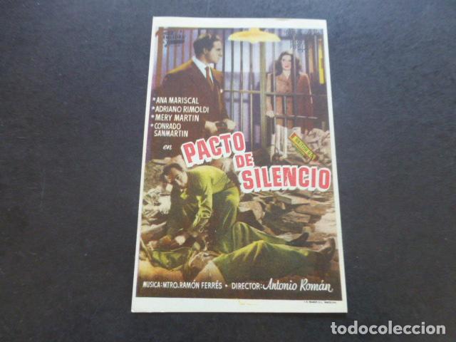 Cine: PACTO DE SILENCIO PROGRAMA DE MANO SIN PUBLICIDAD - Foto 1