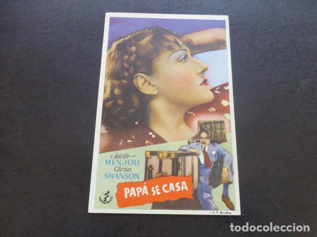 Cine: PAPA SE CASA PROGRAMA DE MANO SIN PUBLICIDAD - Foto 1