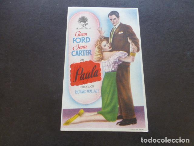 Cine: PAULA PROGRAMA DE MANO SIN PUBLICIDAD - Foto 1
