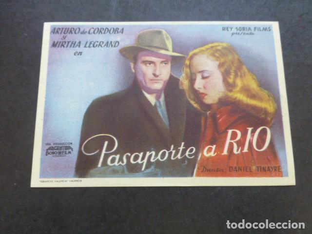 Cine: PASAPORTE A RIO PROGRAMA DE MANO SIN PUBLICIDAD - Foto 1