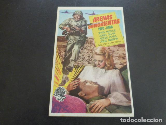 Cine: ARENAS SANGRIENTAS PROGRAMA DE MANO SIN PUBLICIDAD - Foto 1