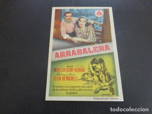 Cine: ARRABALERA PROGRAMA DE MANO SIN PUBLICIDAD - Foto 1