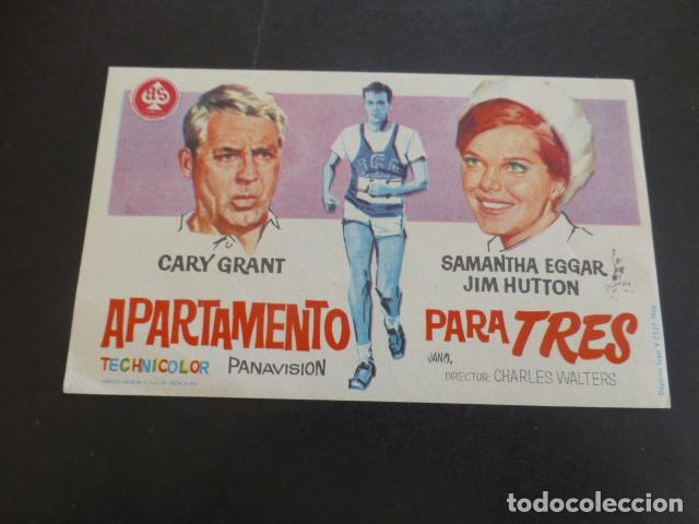 Cine: APARTAMENTO PARA TRES PROGRAMA DE MANO SIN PUBLICIDAD - Foto 1