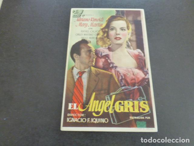 Cine: EL ANGEL GRIS PROGRAMA DE MANO SIN PUBLICIDAD - Foto 1