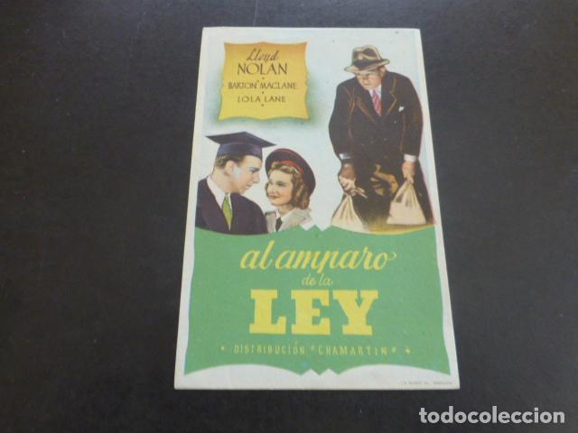 Cine: AL AMPARO DE LA LEY PROGRAMA DE MANO SIN PUBLICIDAD - Foto 1