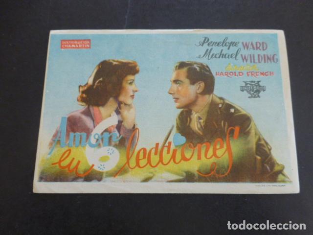 Cine: AMOR EN 6 LECCIONES PROGRAMA DE MANO SIN PUBLICIDAD - Foto 1