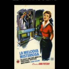 Cine: FOLLETO DE MANO ORIGINAL AÑO 1956 LA MELODIA MISTERIOSA. Lote 360065085