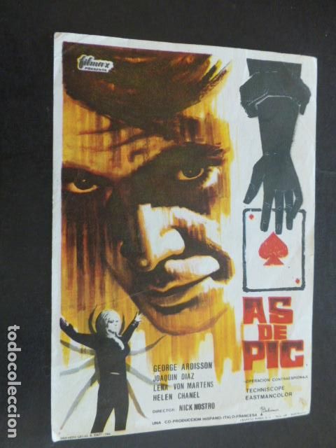 Cine: AS DE PICAS PROGRAMA DE MANO SIN PUBLICIDAD - Foto 1