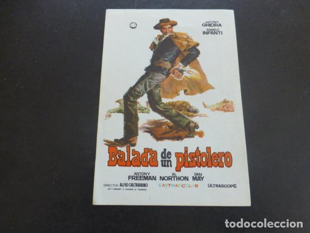 Cine: BALADA DE UN PISTOLERO PROGRAMA DE MANO SIN PUBLICIDAD - Foto 1