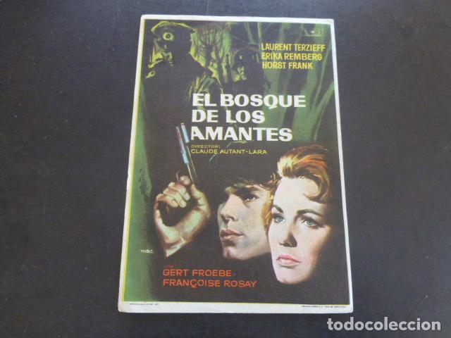 Cine: EL BOSQUE DE LOS AMANTES PROGRAMA DE MANO SIN PUBLICIDAD - Foto 1