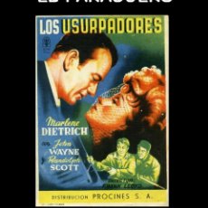 Cine: FOLLETO DE MANO ORIGINAL AÑO 1942 LOS USURPADORES. Lote 360081885