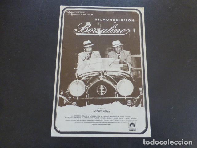 Cine: BORSALINO PROGRAMA DE MANO SIN PUBLICIDAD - Foto 1