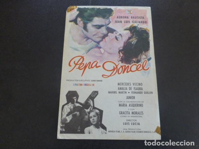 Cine: PEPA DONCEL PROGRAMA DE MANO SIN PUBLICIDAD - Foto 1