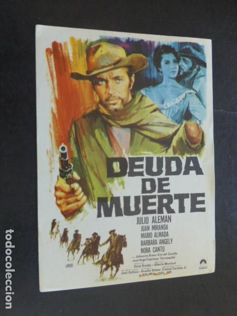 Cine: DEUDA DE MUERTE PROGRAMA DE MANO SIN PUBLICIDAD - Foto 1
