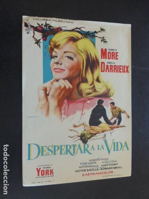 Cine: DESPERTAR A LA VIDA PROGRAMA DE MANO SIN PUBLICIDAD - Foto 1