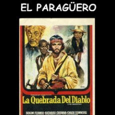 Cine: FOLLETO DE MANO ORIGINAL AÑO 1971 LA QUEBRADA DEL DIABLO. Lote 360088385