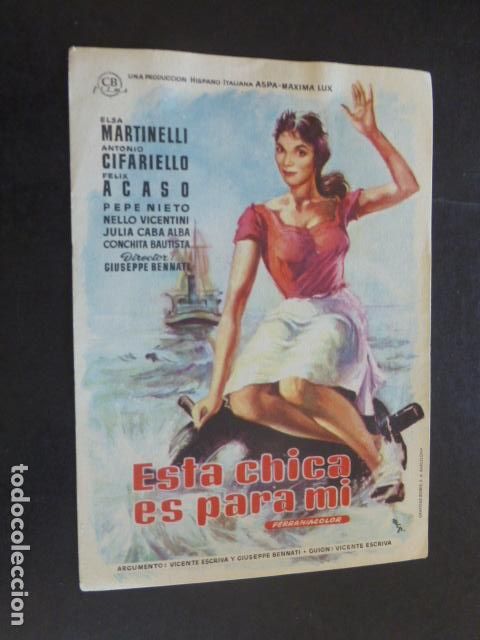 Cine: ESTA CHICA ES PARA MI PROGRAMA DE MANO SIN PUBLICIDAD - Foto 1