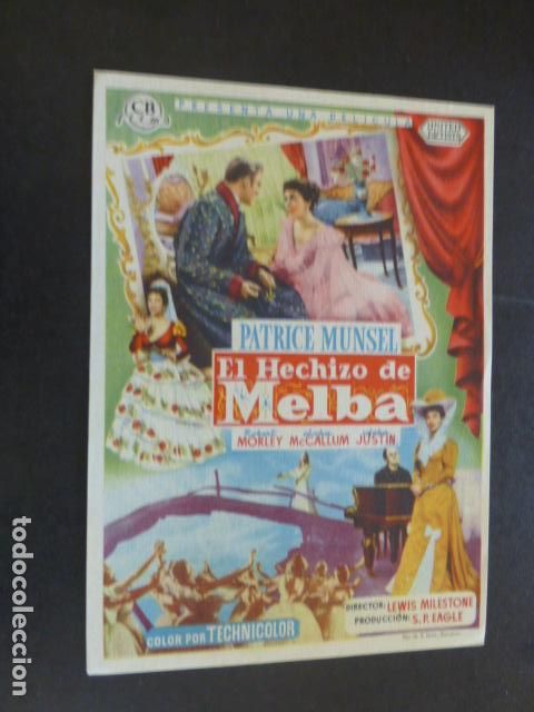 Cine: EL HECHIZO DE MELBA PROGRAMA DE MANO SIN PUBLICIDAD - Foto 1