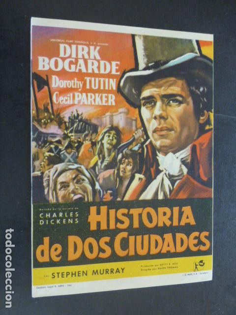 Cine: HISTORIA DE DOS CIUDADES PROGRAMA DE MANO SIN PUBLICIDAD - Foto 1