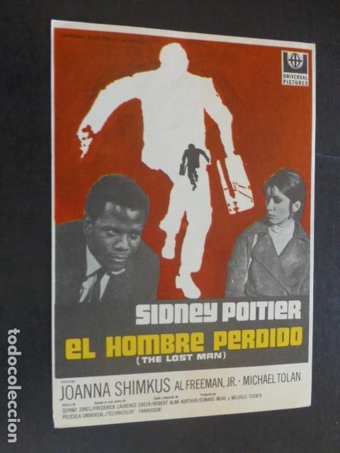 Cine: EL HOMBRE PERDIDO PROGRAMA DE MANO SIN PUBLICIDAD - Foto 1