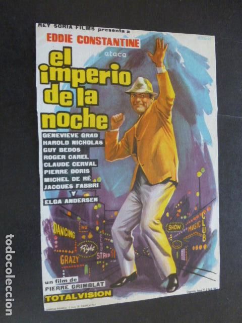 Cine: EL IMPERIO DE LA NOCHE PROGRAMA DE MANO SIN PUBLICIDAD - Foto 1