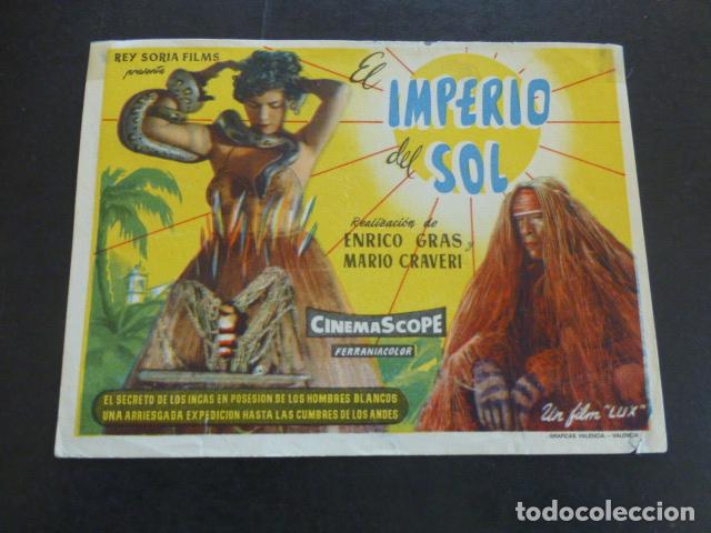 Cine: EL IMPERIO DEL SOL PROGRAMA DE MANO SIN PUBLICIDAD - Foto 1