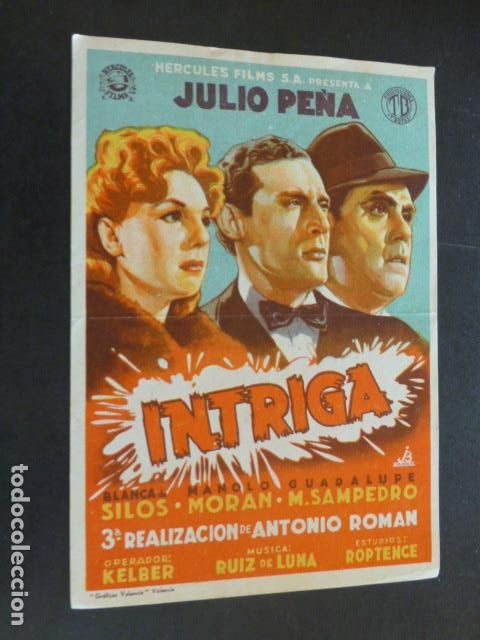 Cine: INTRIGA PROGRAMA DE MANO SIN PUBLICIDAD - Foto 1