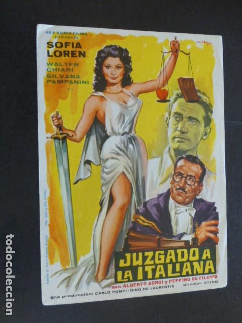 Cine: JUZGADO A LA ITALIANA PROGRAMA DE MANO SIN PUBLICIDAD - Foto 1