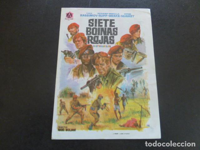 Cine: SIETE BOINAS ROJAS PROGRAMA DE MANO SIN PUBLICIDAD - Foto 1