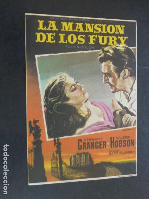 Cine: LA MANSI&Oacute;N DE LOS FURY PROGRAMA DE MANO SIN PUBLICIDAD - Foto 1