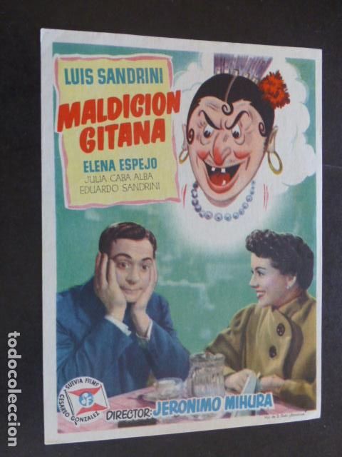 Cine: MALDICION GITANA PROGRAMA DE MANO SIN PUBLICIDAD - Foto 1