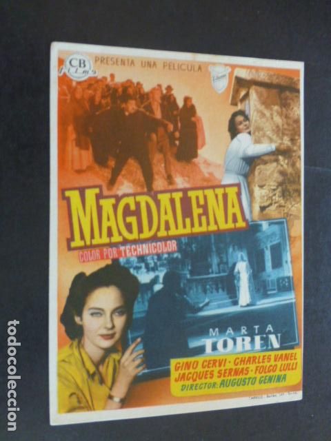 Cine: MAGDALENA AVENTURERO PROGRAMA DE MANO SIN PUBLICIDAD - Foto 1