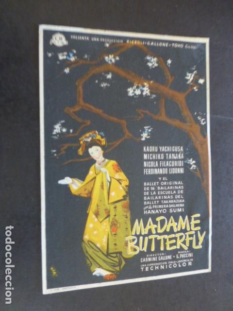 Cine: MADAME BUTTERFLY PROGRAMA DE MANO SIN PUBLICIDAD - Foto 1