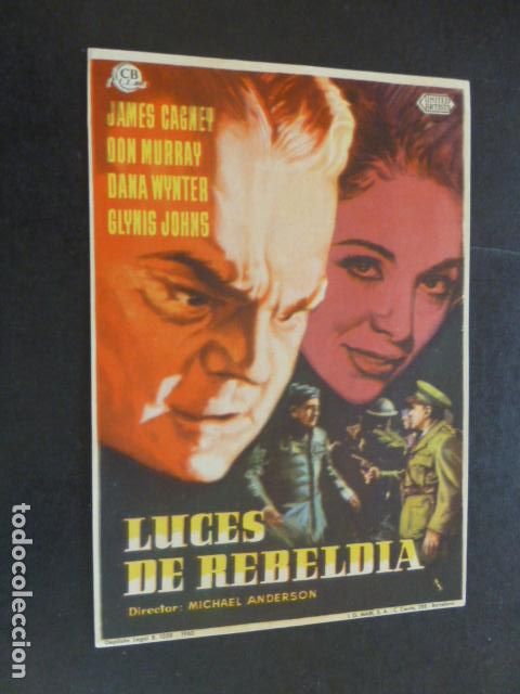 Cine: LUCES DE REBELDIA PROGRAMA DE MANO SIN PUBLICIDAD - Foto 1