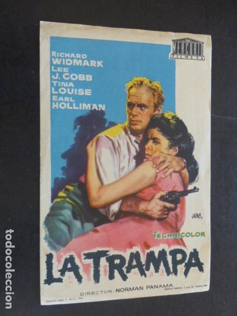 Cine: LA TRAMPA PROGRAMA DE MANO SIN PUBLICIDAD - Foto 1