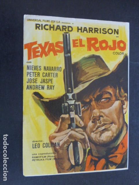 Cine: TEXAS EL ROJO PROGRAMA DE MANO SIN PUBLICIDAD - Foto 1