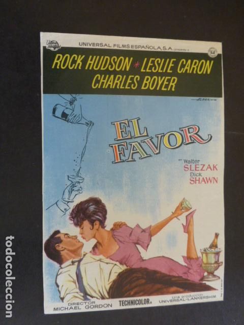 Cine: EL FAVOR PROGRAMA DE MANO SIN PUBLICIDAD - Foto 1