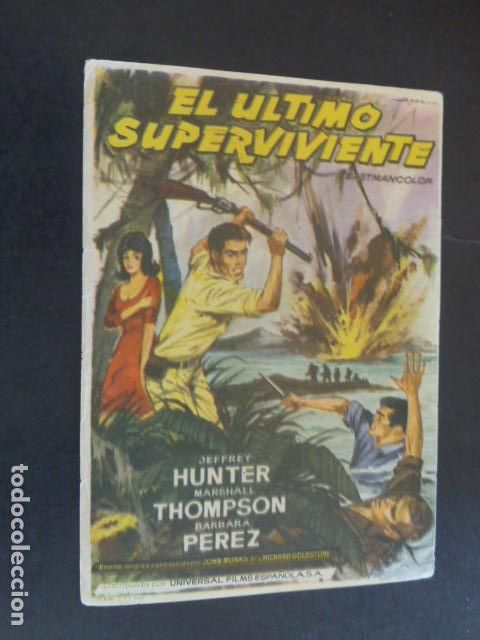 Cine: EL ULTIMO SUPERVIVIENTE PROGRAMA DE MANO SIN PUBLICIDAD - Foto 1