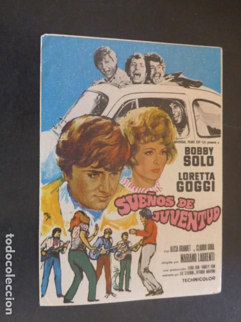 Cine: SUE&Ntilde;OS DE JUVENTUD PROGRAMA DE MANO SIN PUBLICIDAD - Foto 1