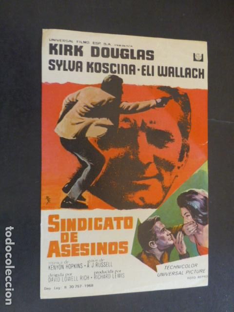 Cine: SINDICATO DE ASESINOS PROGRAMA DE MANO SIN PUBLICIDAD - Foto 1