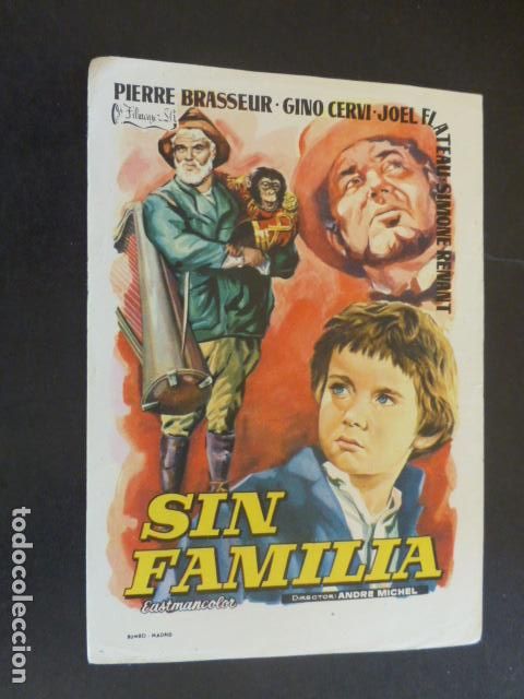 Cine: SIN FAMILIA PROGRAMA DE MANO SIN PUBLICIDAD - Foto 1