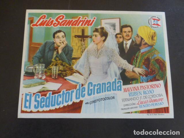Cine: EL SEDUCTOR DE GRANADA PROGRAMA DE MANO SIN PUBLICIDAD - Foto 1