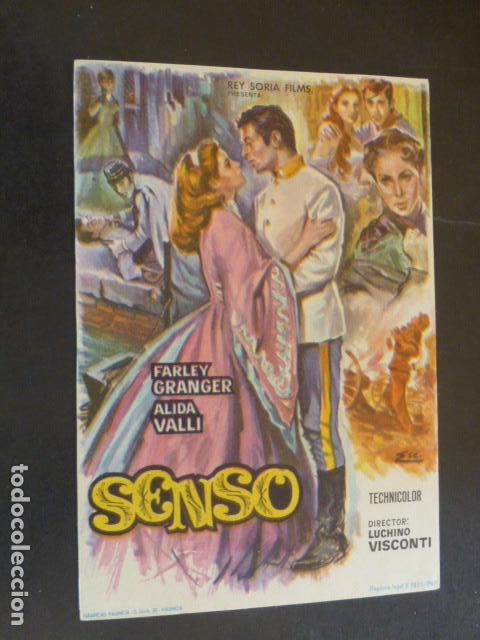 Cine: SENSO PROGRAMA DE MANO SIN PUBLICIDAD - Foto 1